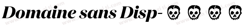 Domaine sans Disp字体转换